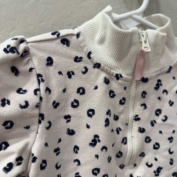 Janie and Jack JJ Sport Leopard Half-Zip Dress - Picture 2 of 9